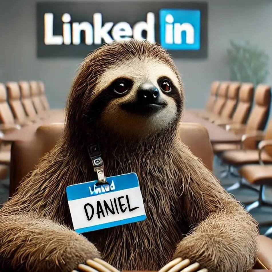 LinkedIn Sloth