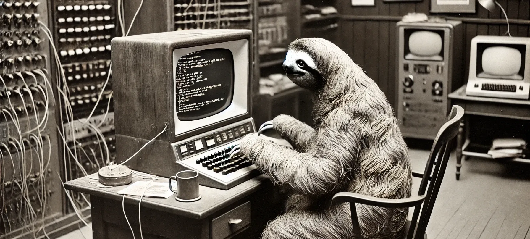 Sloth and old computer