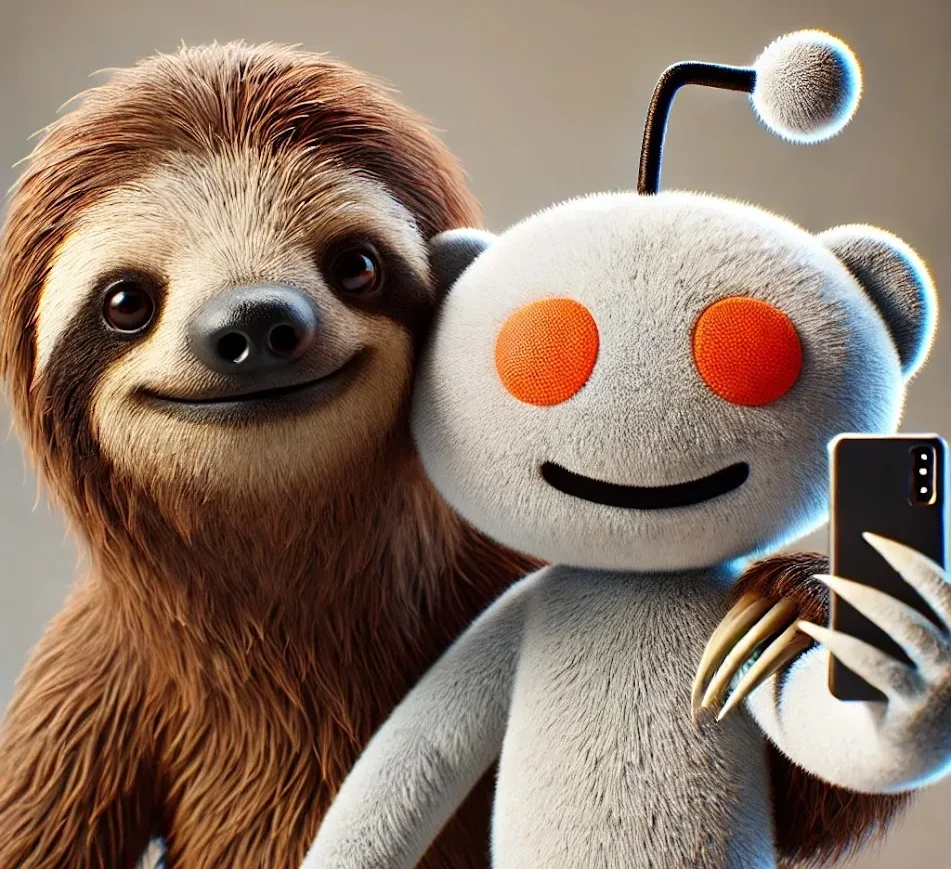 Sloth and Reddit guy