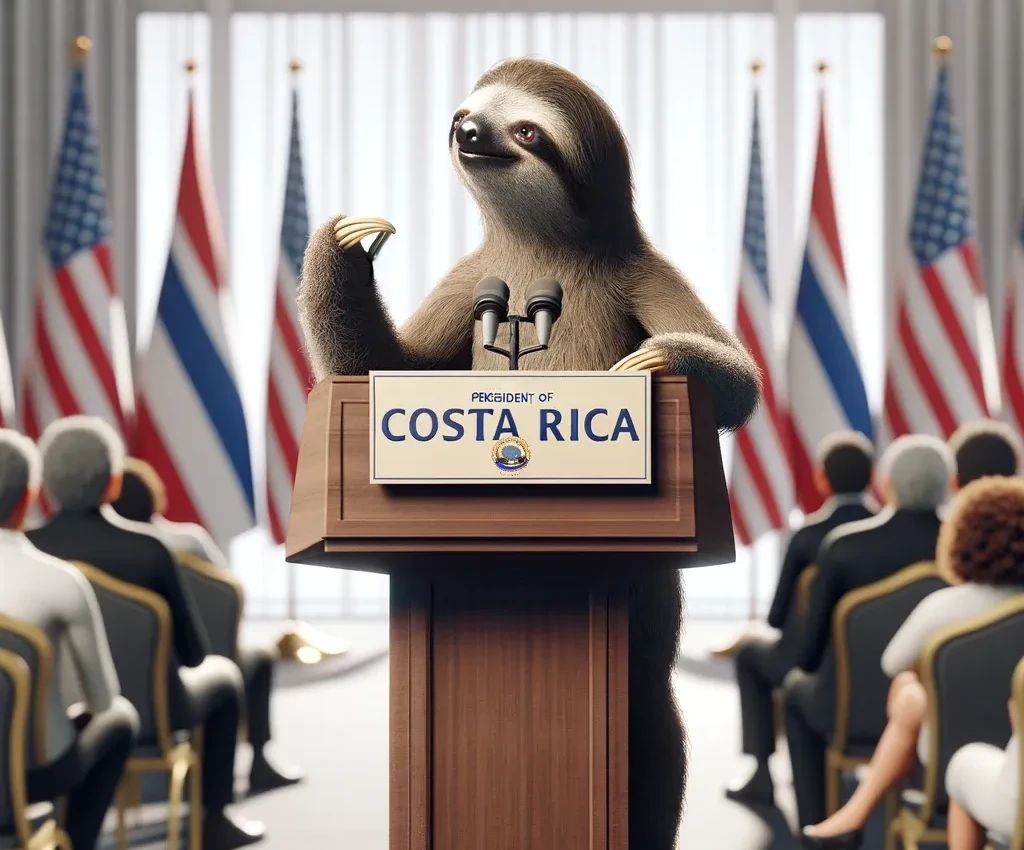 Sloth Costa Rica president