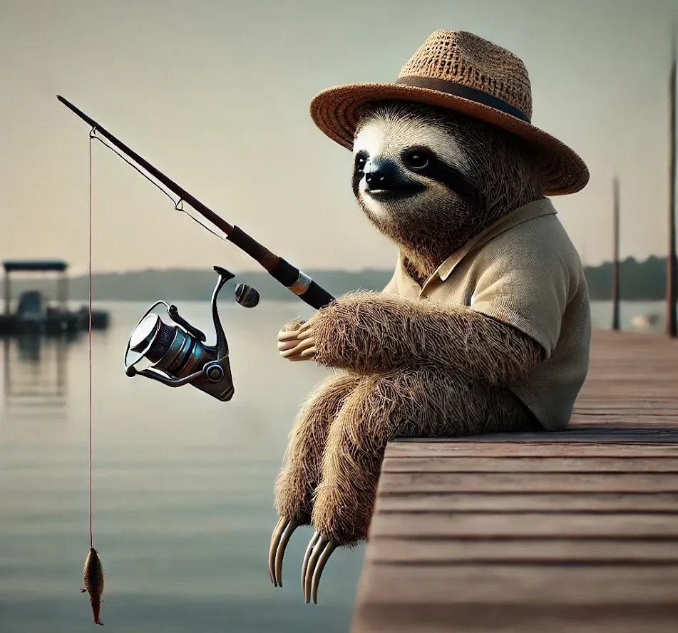 Sloth fishing