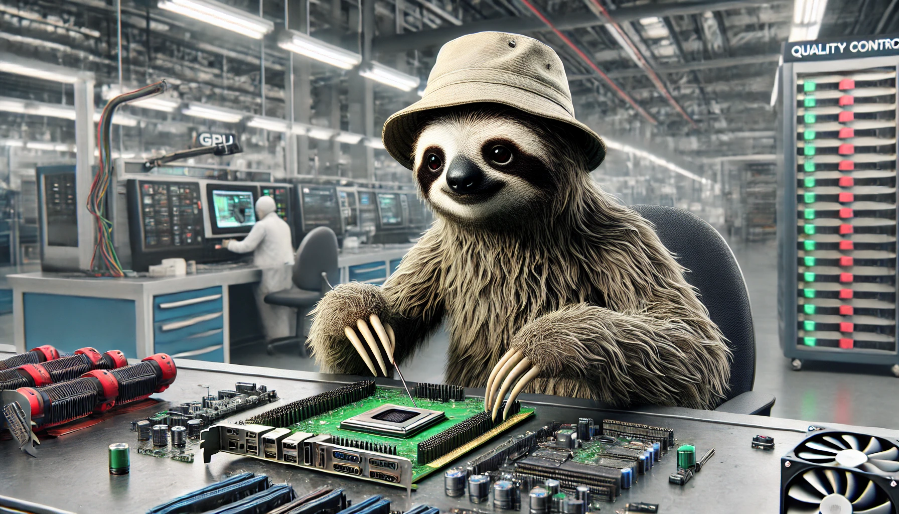 Sloth on a GPU line