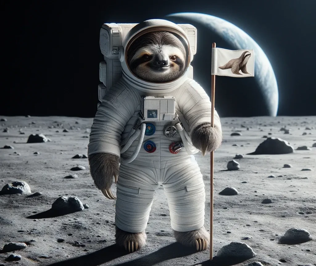 Sloth on the moon