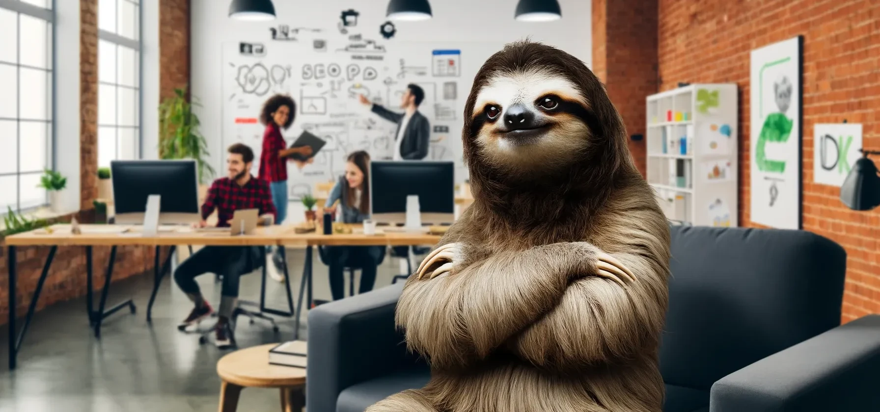 Sloth startup founder